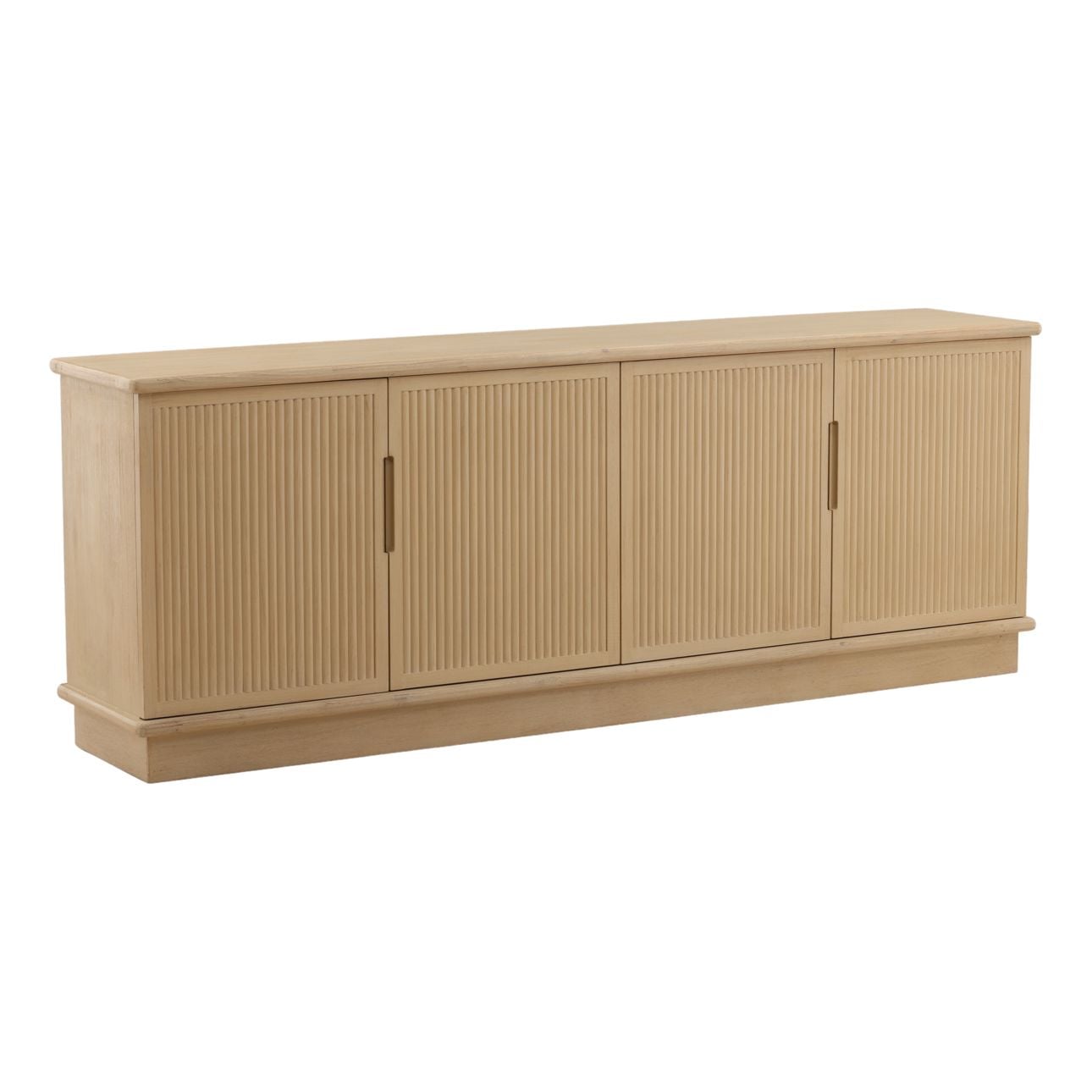 Light Natural Reclaimed Pine Wood Sideboard 86.5 in Wide