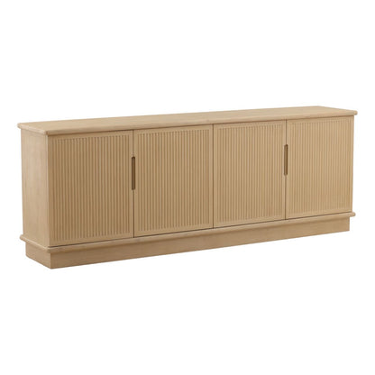 Light Natural Reclaimed Pine Wood Sideboard 86.5 in Wide