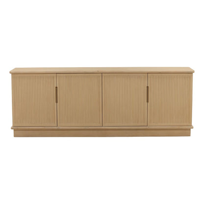 Light Natural Reclaimed Pine Wood Sideboard 86.5 in Wide