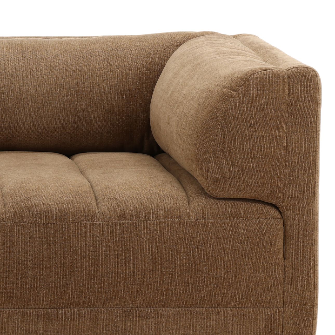 Sepulveda Coco Basketweave Fabric Sofa 113.5 in Wide