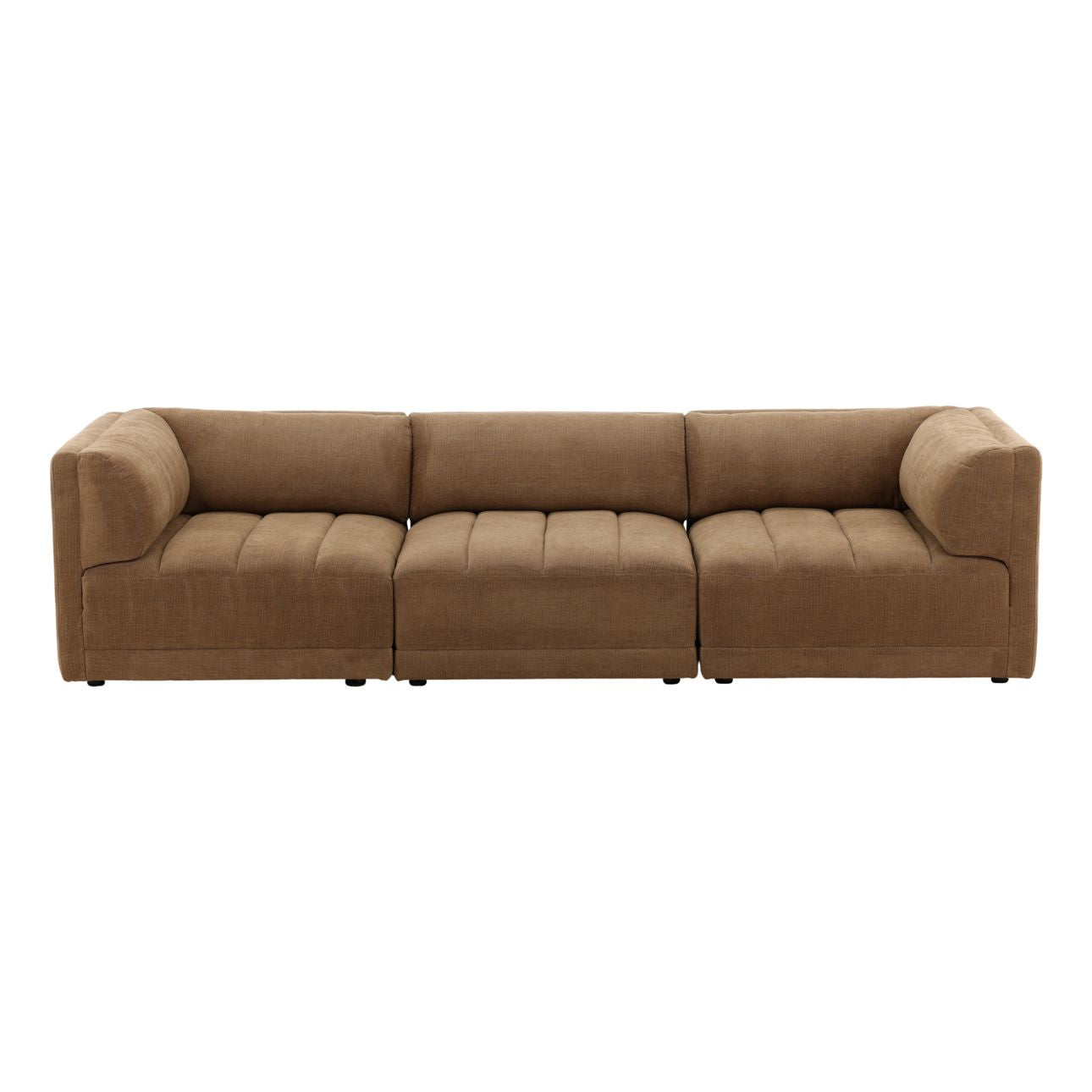 Sepulveda Coco Basketweave Fabric Sofa 113.5 in Wide