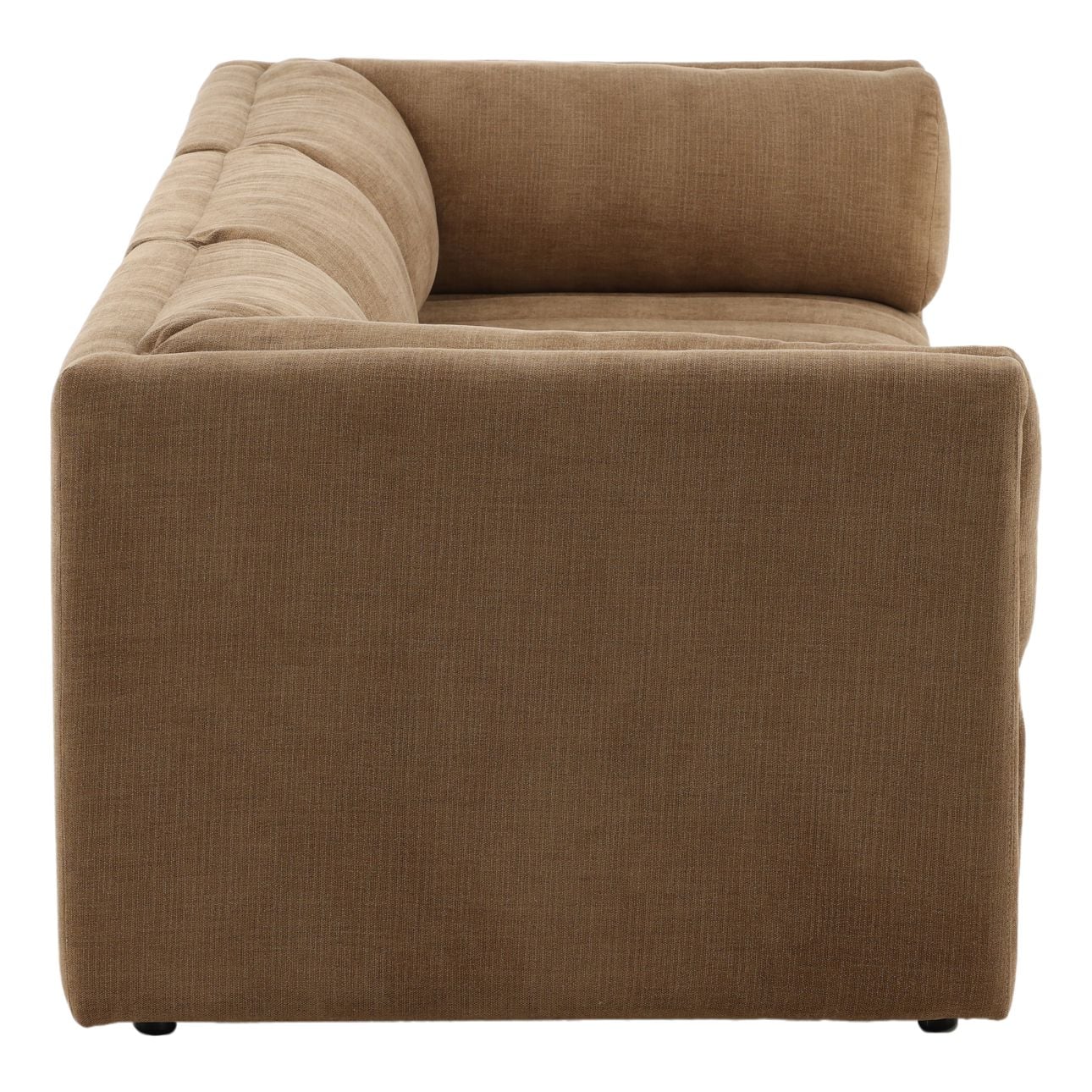 Sepulveda Coco Basketweave Fabric Sofa 113.5 in Wide