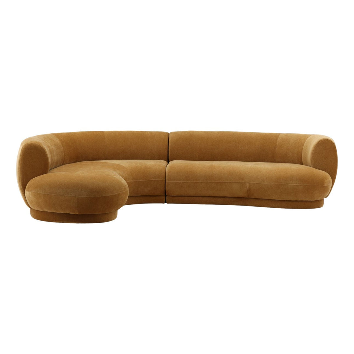 Refined Chenille Fabric Sectional