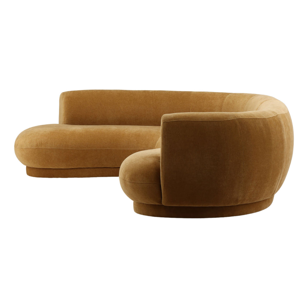 Refined Chenille Fabric Sectional