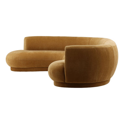 Refined Chenille Fabric Sectional