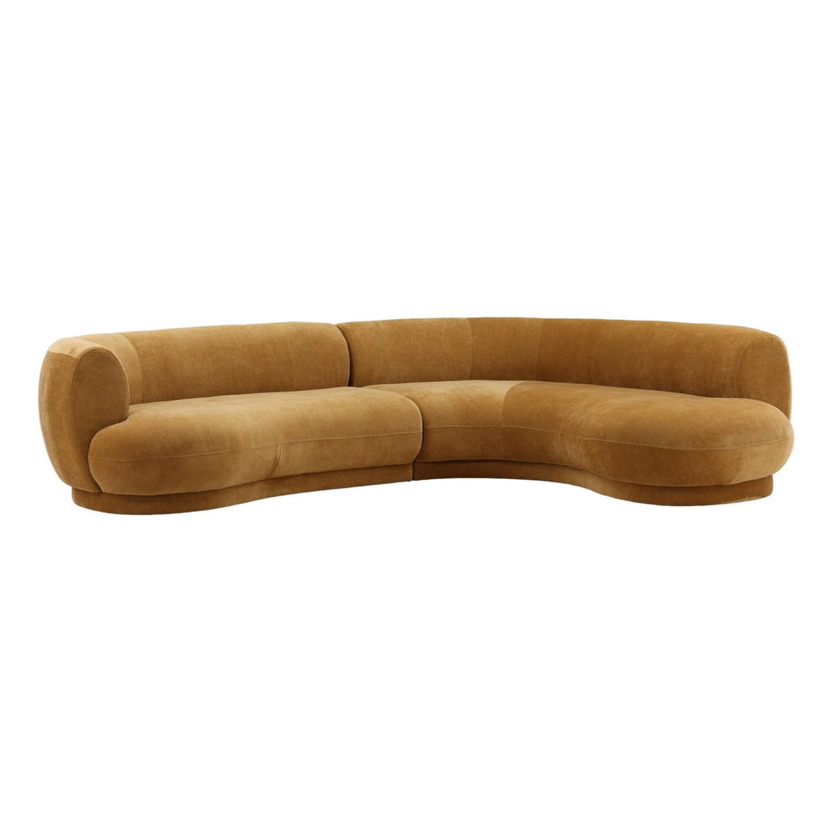 Refined Chenille Fabric Sectional
