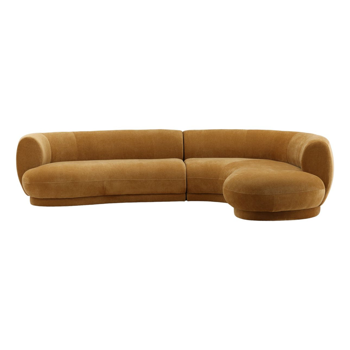 Refined Chenille Fabric Sectional