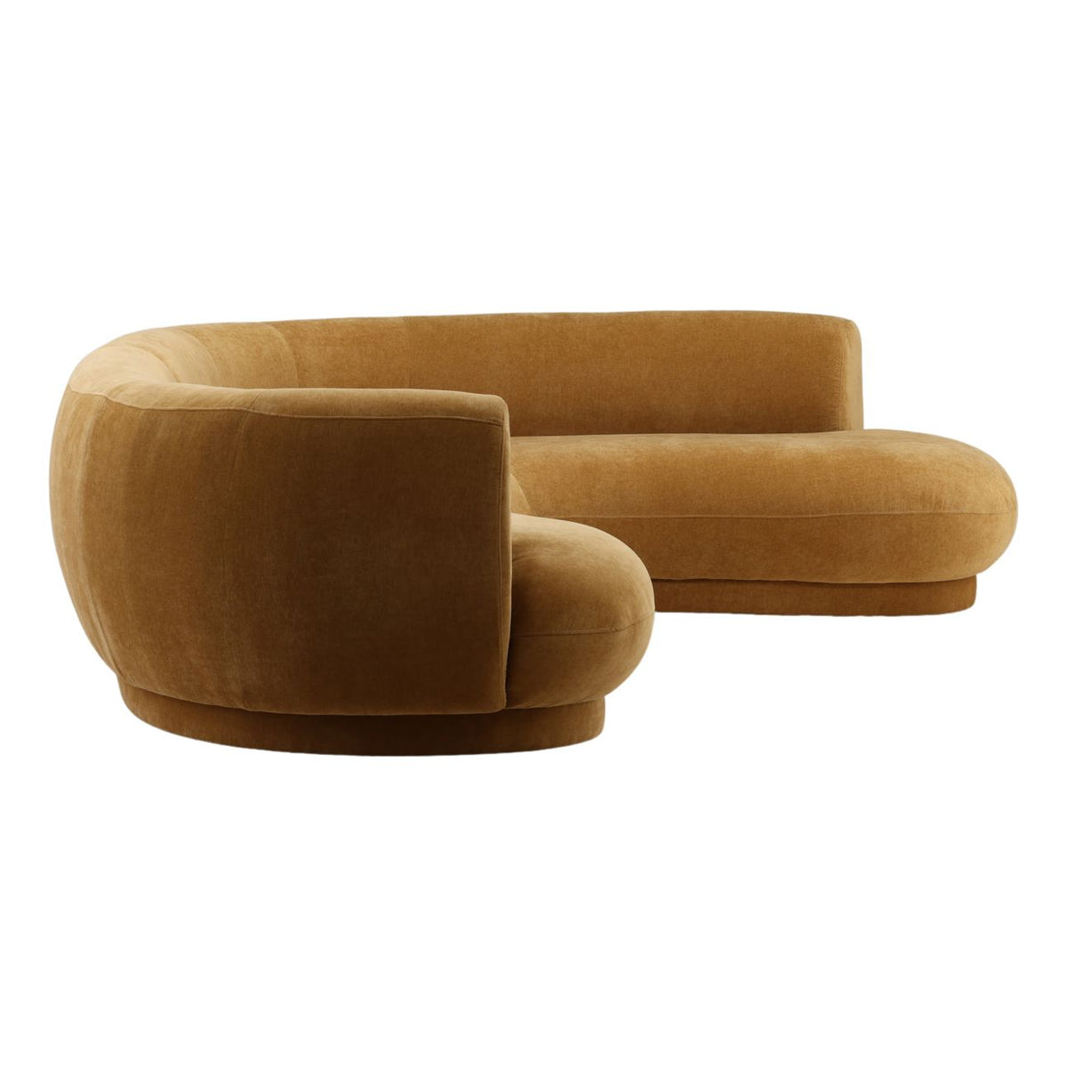 Refined Chenille Fabric Sectional