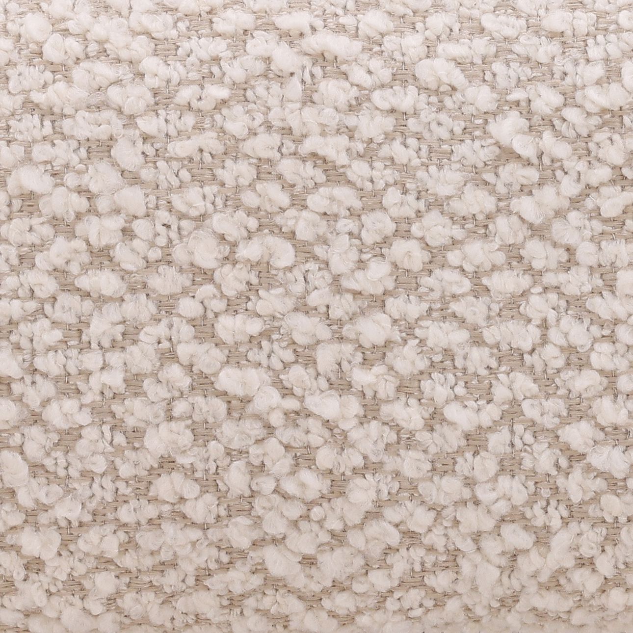 Cream and Natural Boucle Fabric and Ash Wood Chair 35 in Wide