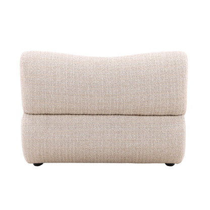 Sand Boucle Fabric Chair 38 in Wide