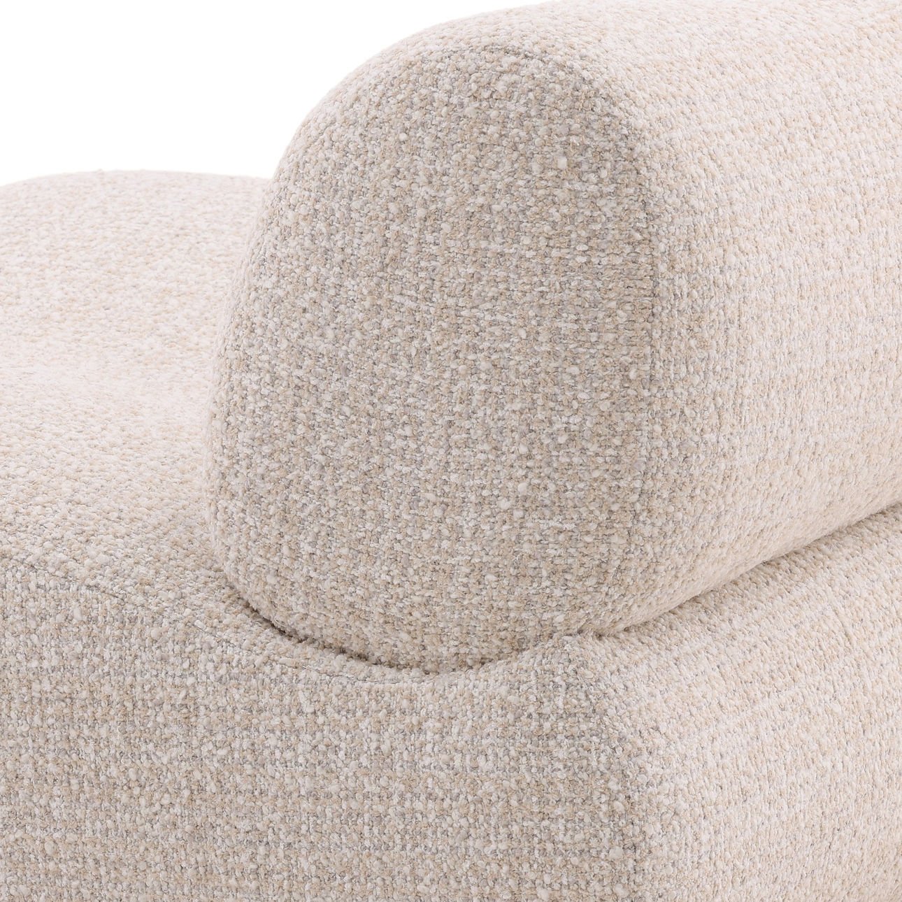 Sand Boucle Fabric Chair 38 in Wide