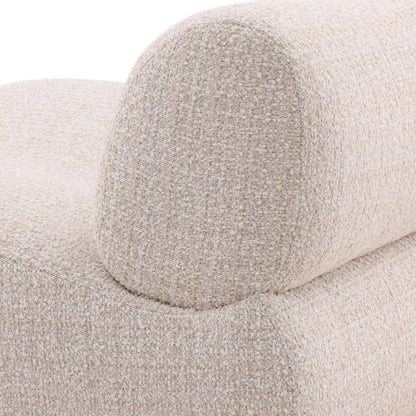 Sand Boucle Fabric Chair 38 in Wide