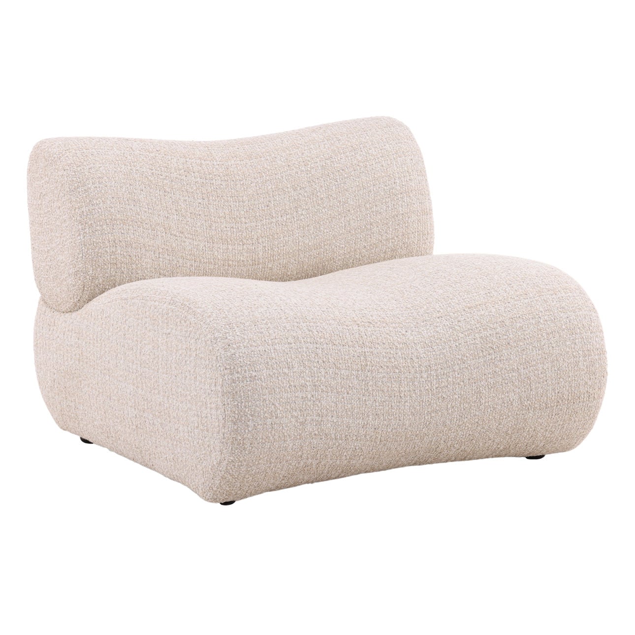 Sand Boucle Fabric Chair 38 in Wide