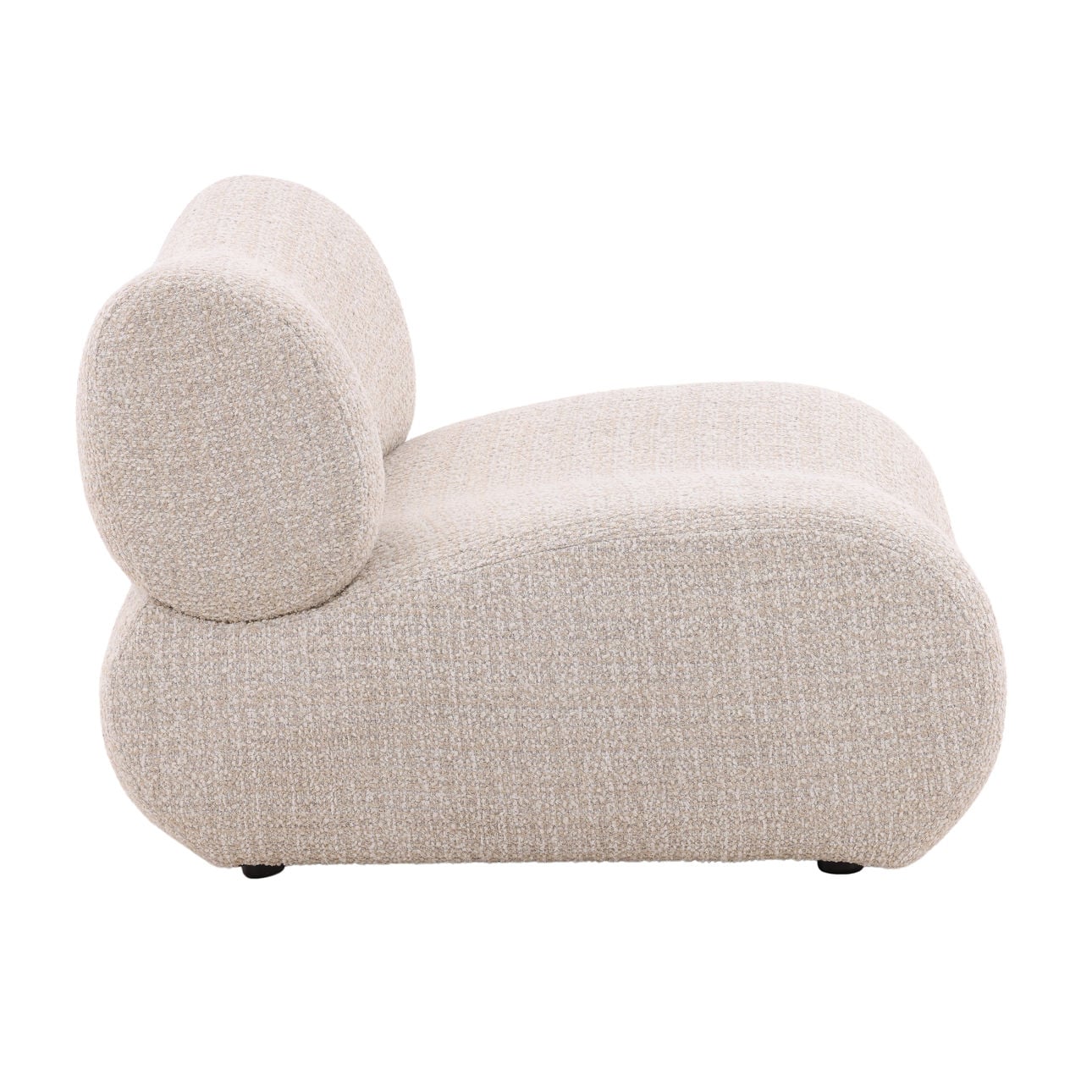Sand Boucle Fabric Chair 38 in Wide