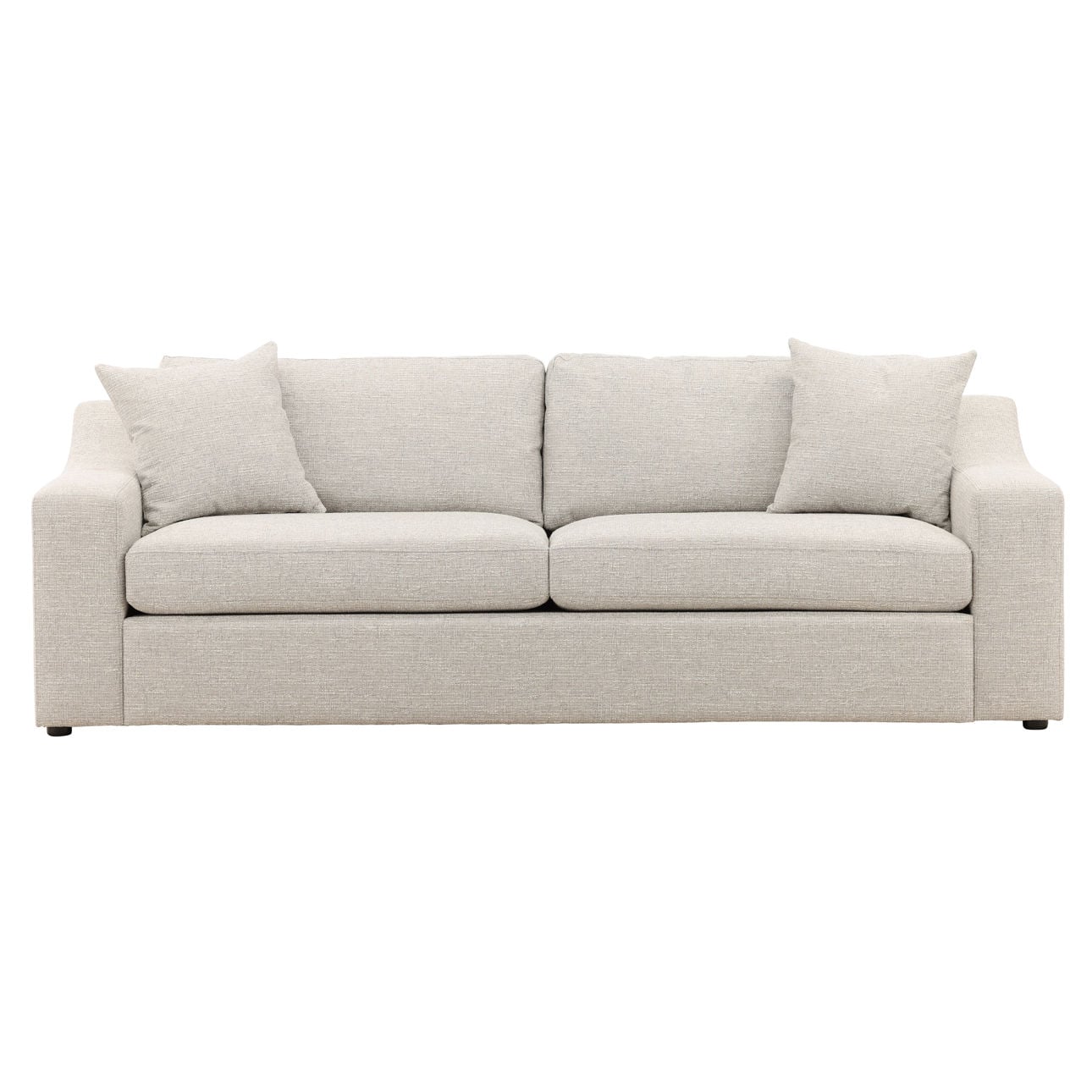 Field Cloud Tweed Fabric Sofa 95 in Wide