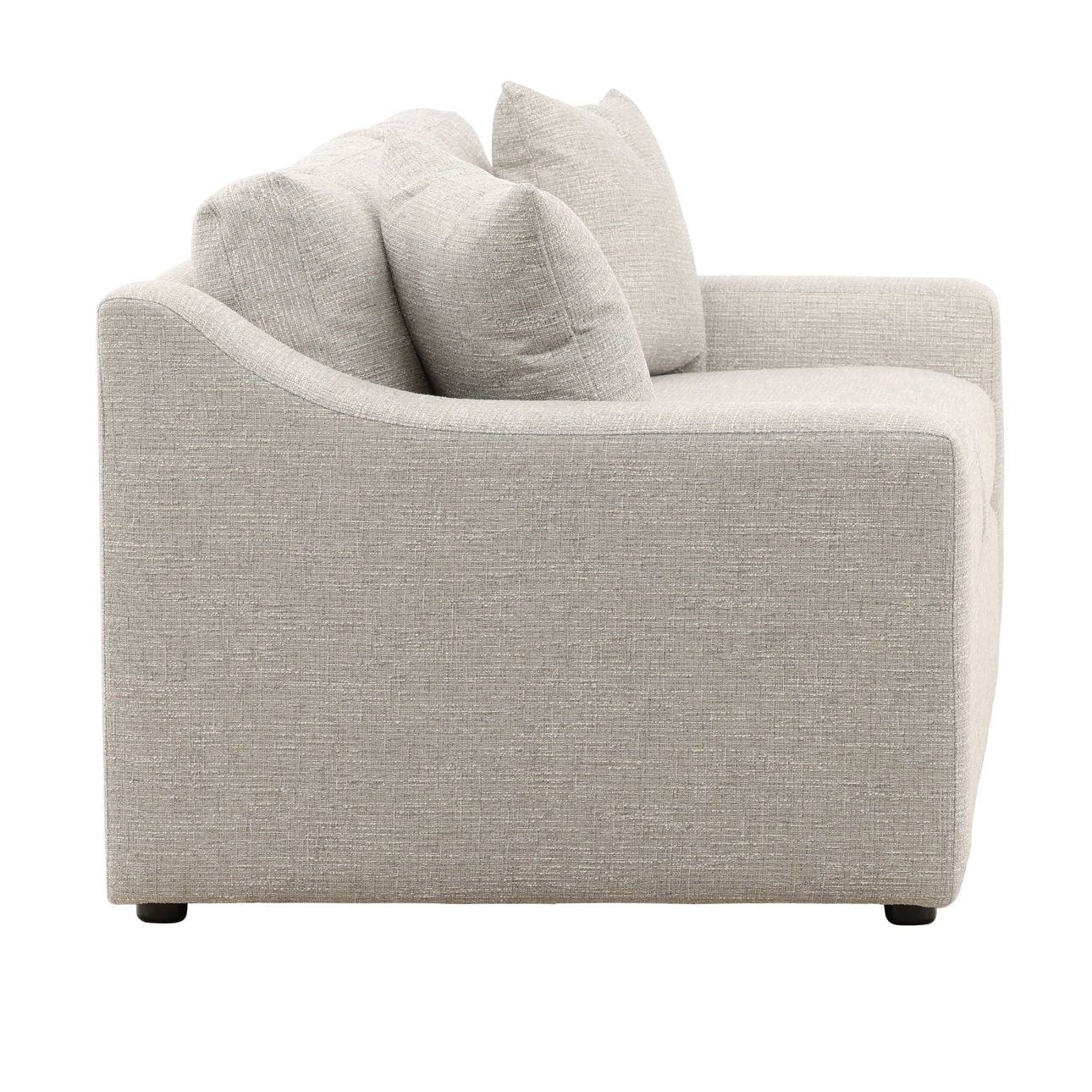 Field Cloud Tweed Fabric Sofa 95 in Wide