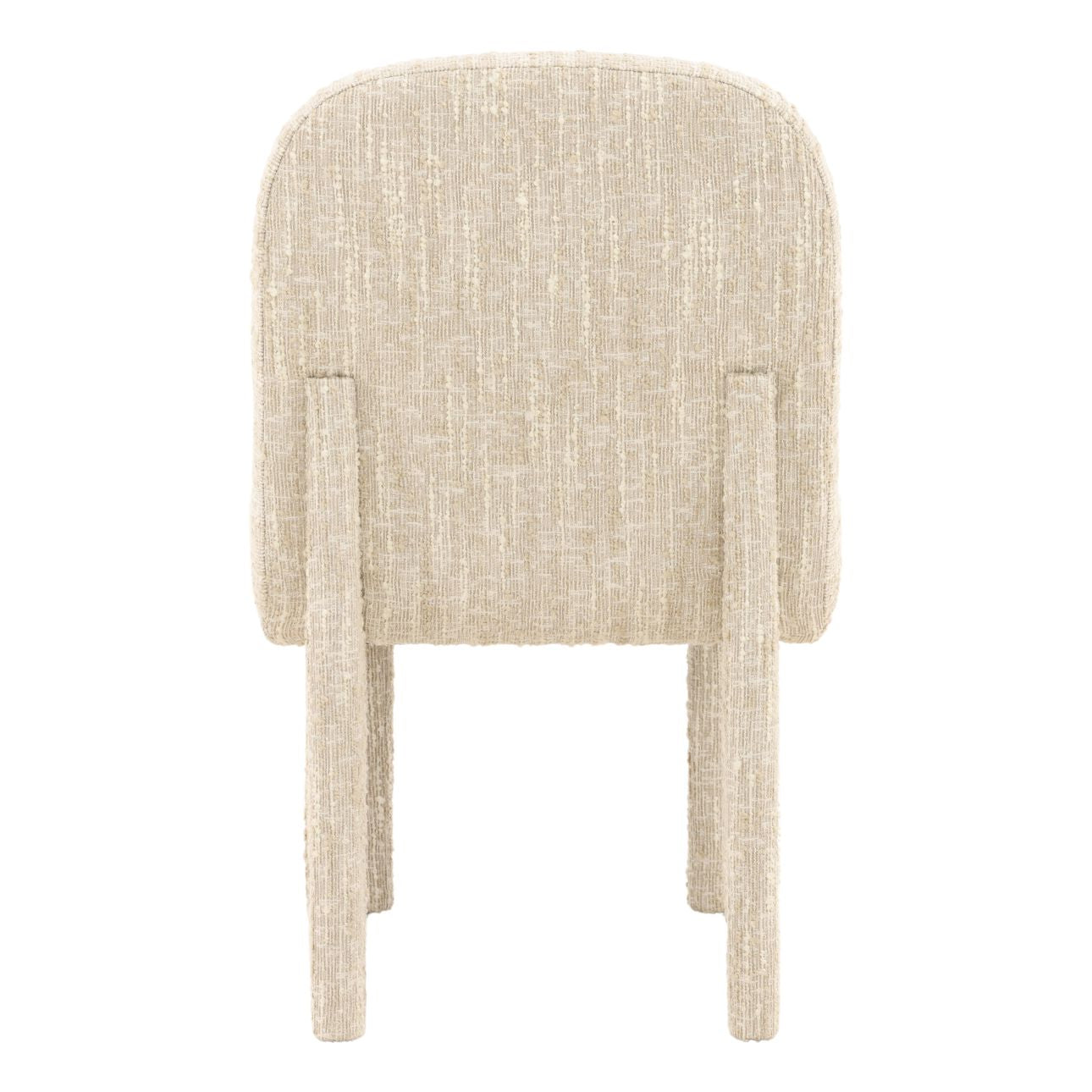 Napa Beige Textured Boucle Fabric Chair 20 in Wide
