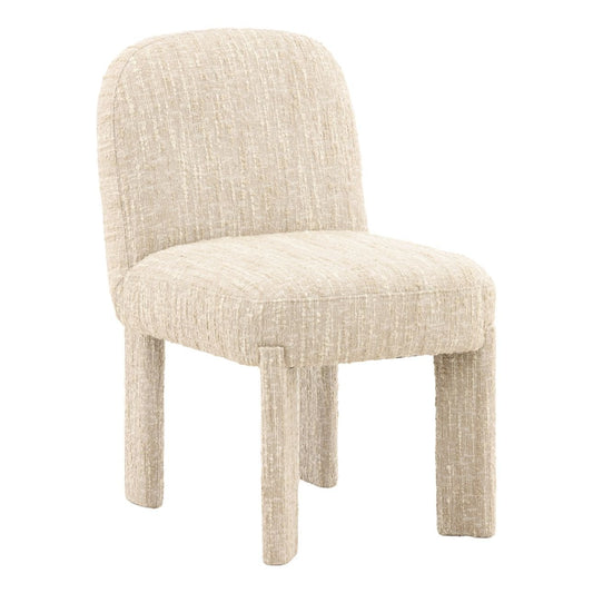 Napa Beige Textured Boucle Fabric Chair 20 in Wide