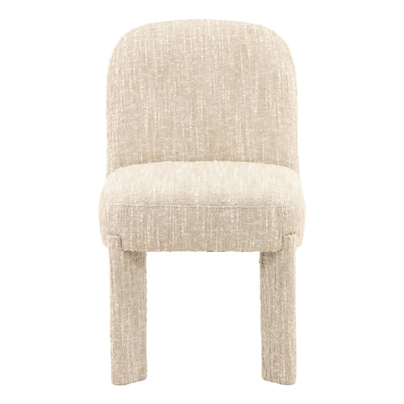 Napa Beige Textured Boucle Fabric Chair 20 in Wide
