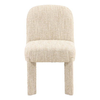 Napa Beige Textured Boucle Fabric Chair 20 in Wide