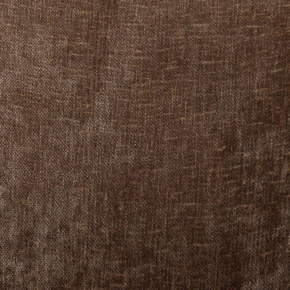 Chocolate Brown Distressed Chenille Velvet Chair 35.5 in Wide