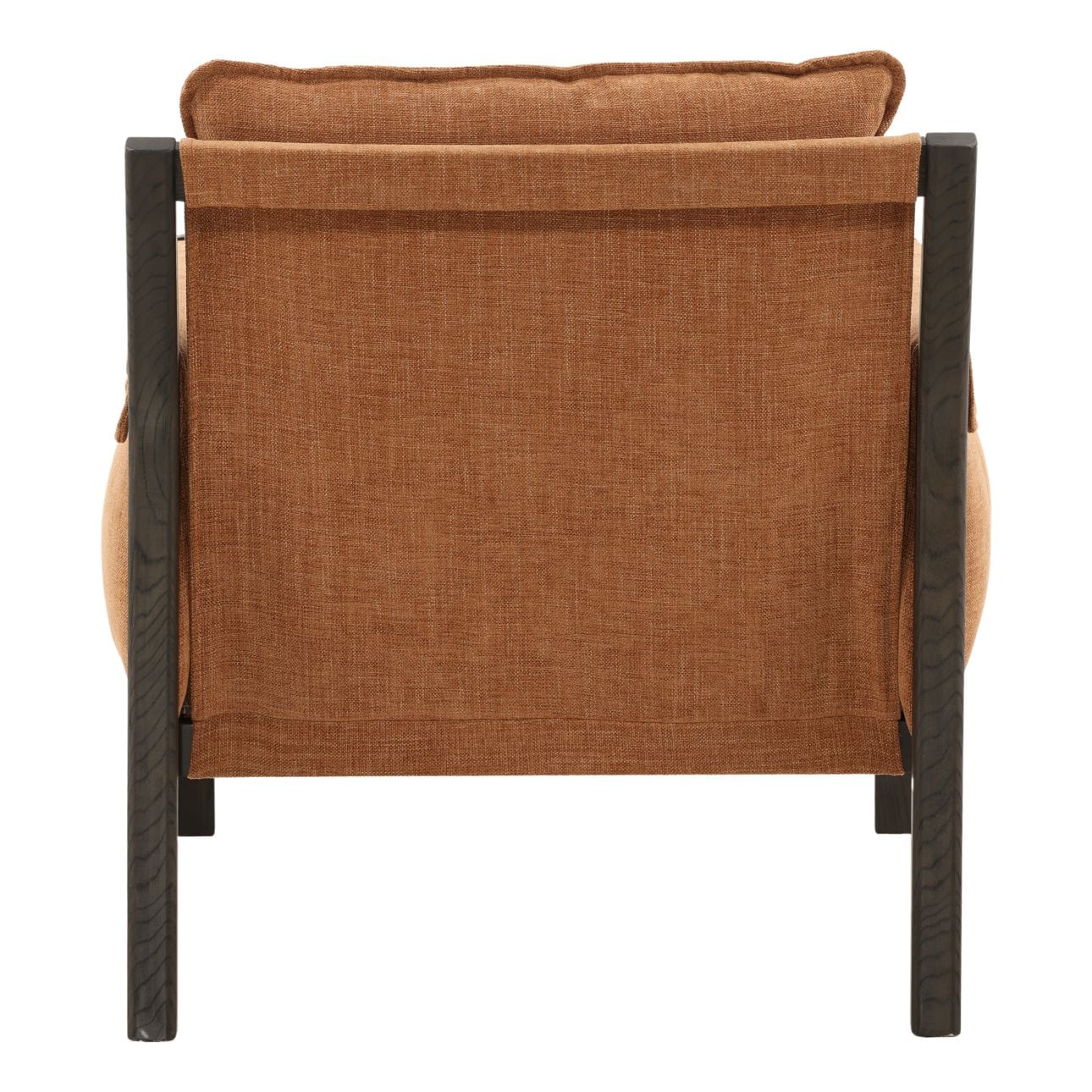 Topanga Terracotta Two-Tone Basketweave Fabric and Ash Wood Chair 32 in Wide
