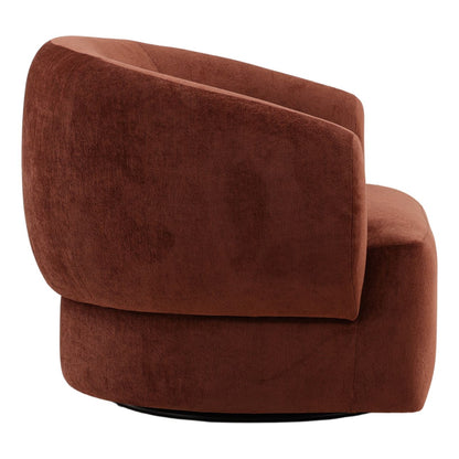Crafted Chenille Fabric and Rubber Wood Home Accent
