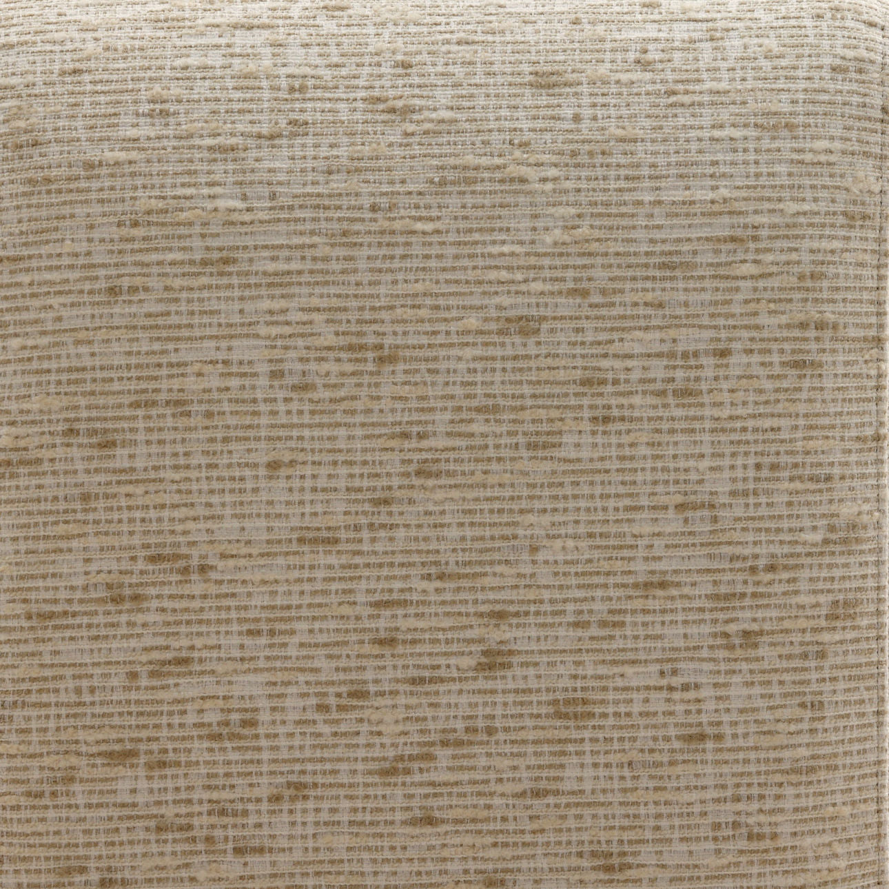Figueroa Cream and Light Natural Textured Striped Chenille Fabric and Rubber Wood Bench 61.5 in Wide