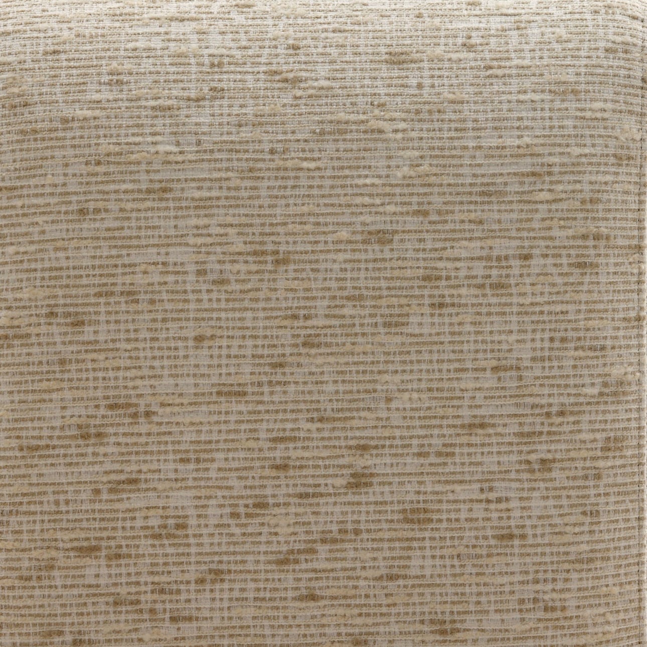 Figueroa Cream and Light Natural Textured Striped Chenille Fabric and Rubber Wood Bench 61.5 in Wide