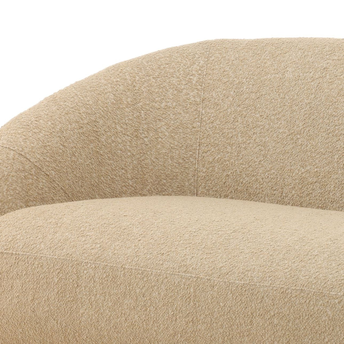 Crafted Chunky Boucle Fabric Sofa