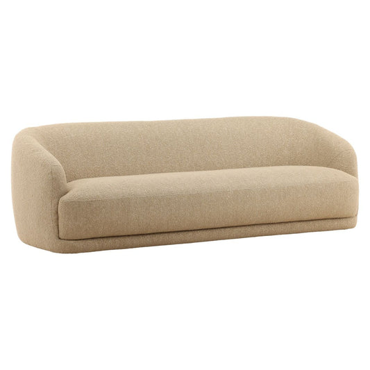 Avalon Fawn Chunky Boucle Fabric Sofa 94.5 in Wide