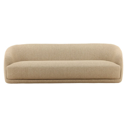 Avalon Fawn Chunky Boucle Fabric Sofa 94.5 in Wide