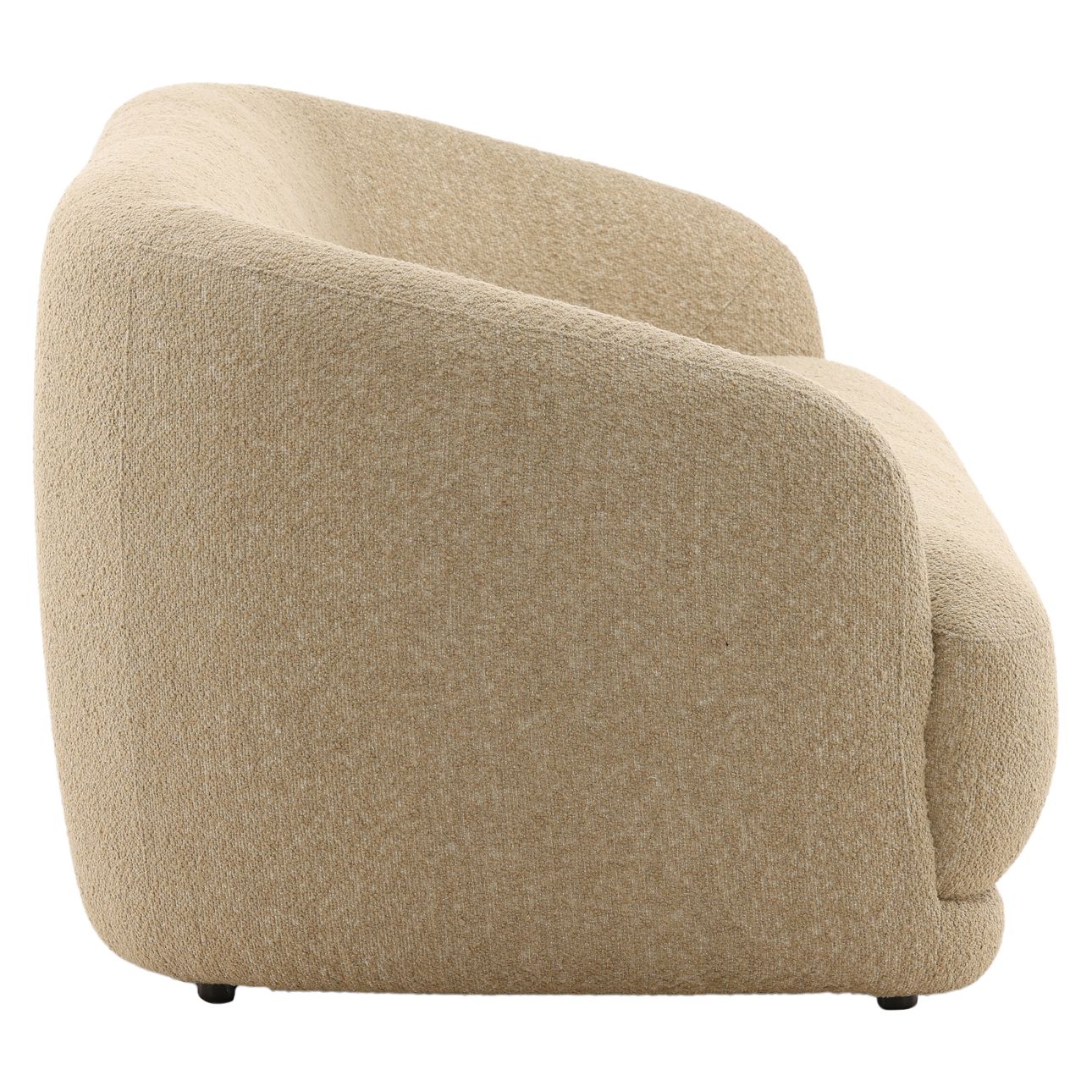Avalon Fawn Chunky Boucle Fabric Sofa 94.5 in Wide