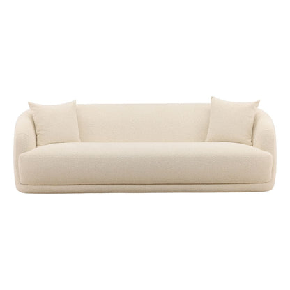 Crafted Chunky Boucle Fabric Sofa