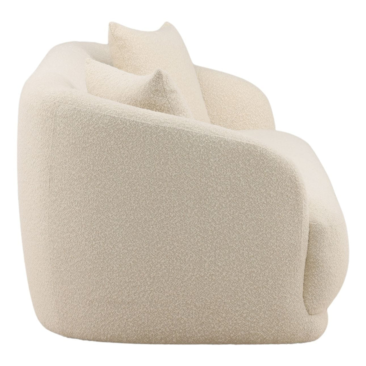 Crafted Chunky Boucle Fabric Sofa