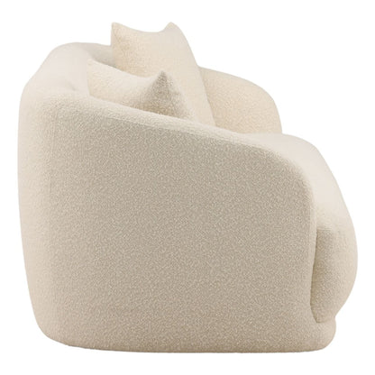 Crafted Chunky Boucle Fabric Sofa