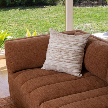 Heritage Multi-Tone Ribbed Chenille Fabric Cover Pillows & Throw