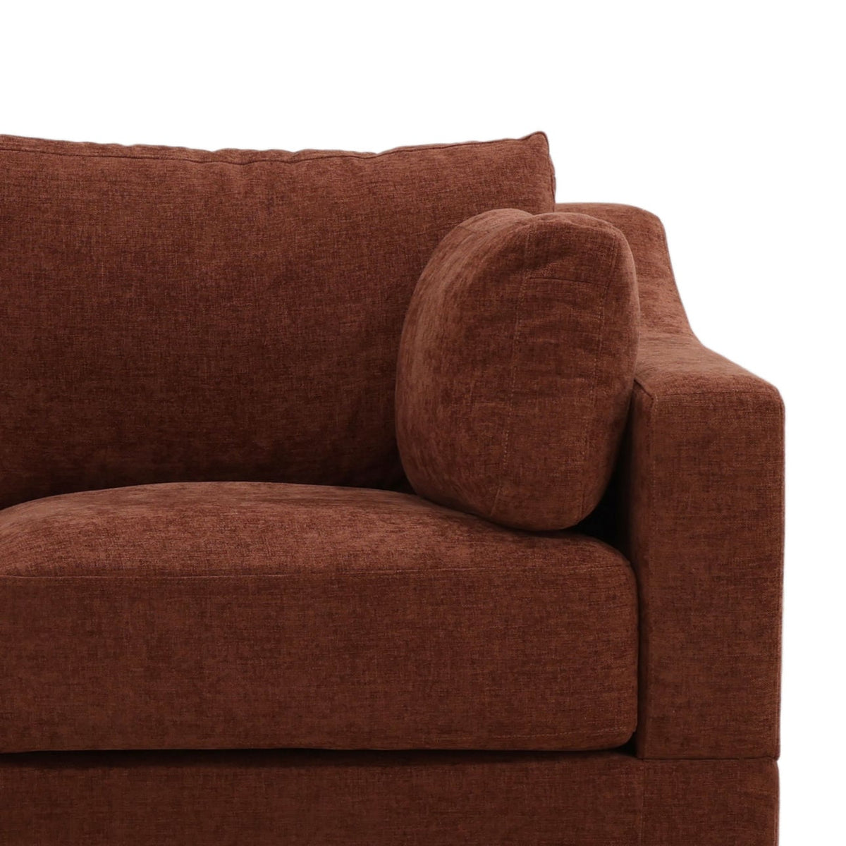 Artisan Basketweave Tweed Fabric Sofa