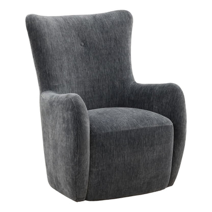 Blue Two-Tone Velvet Fabric Chair 29 in Wide
