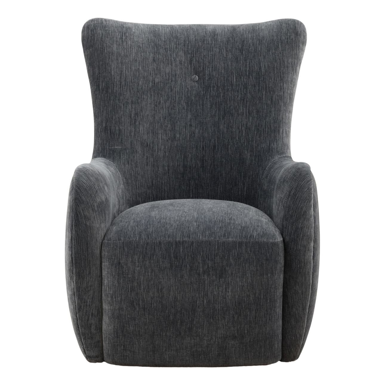 Blue Two-Tone Velvet Fabric Chair 29 in Wide