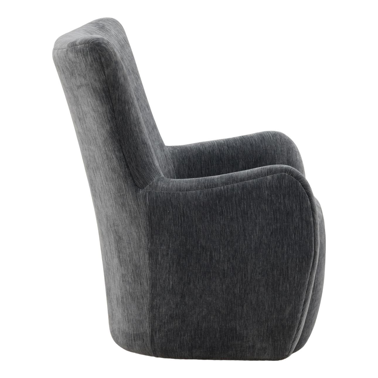 Blue Two-Tone Velvet Fabric Chair 29 in Wide