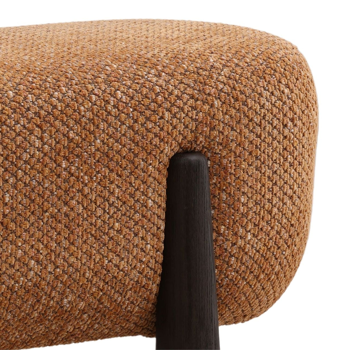 Heritage Chunky Woven Chenille Fabric Bench