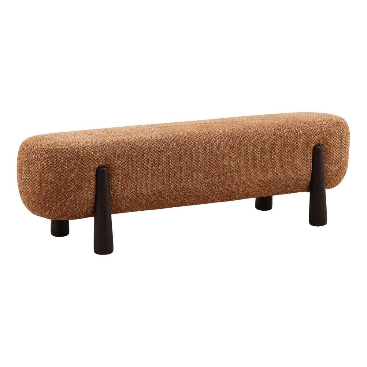 Heritage Chunky Woven Chenille Fabric Bench