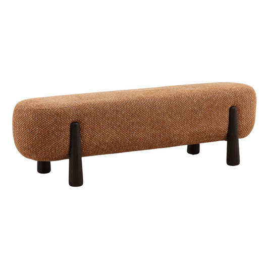 Heritage Chunky Woven Chenille Fabric Bench