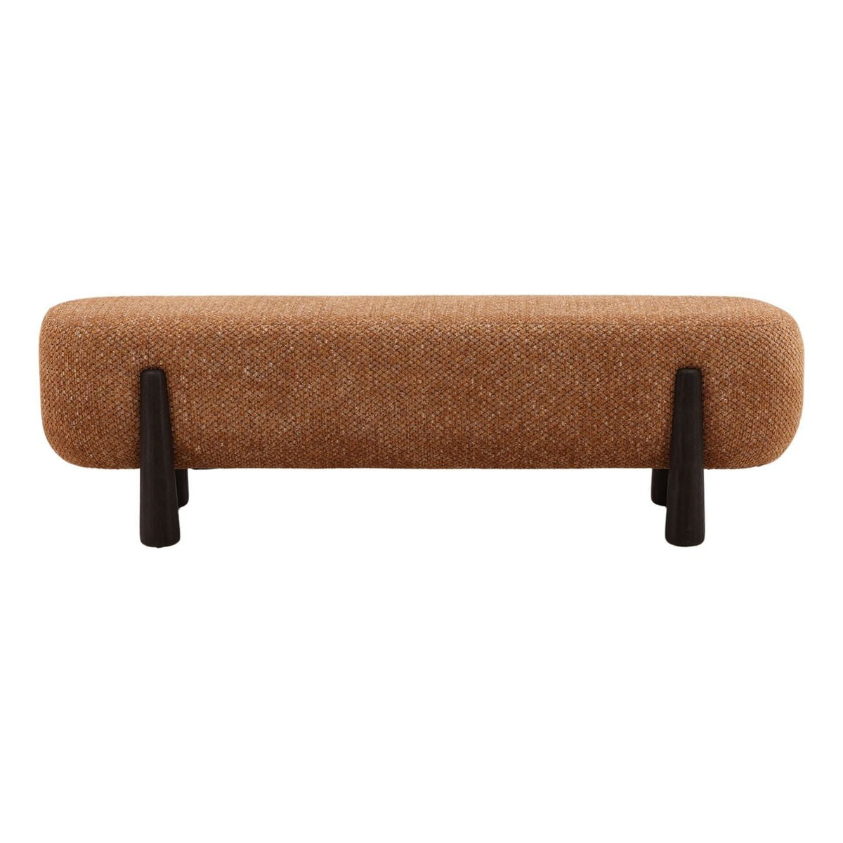 Heritage Chunky Woven Chenille Fabric Bench