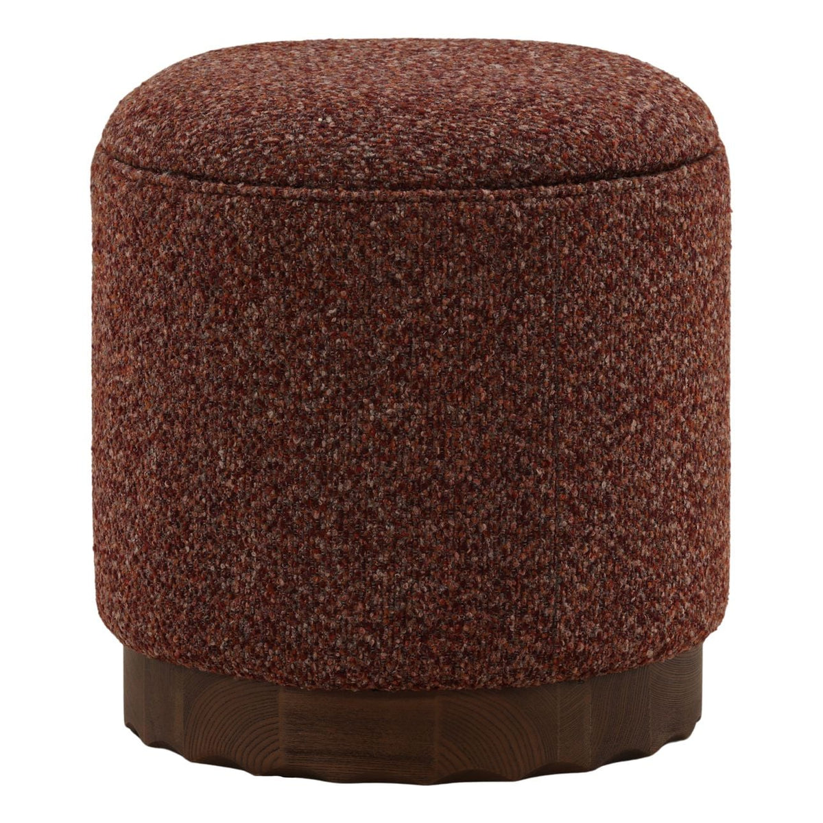 Signature Textured Chenille Fabric and Elm Wood Home Accent