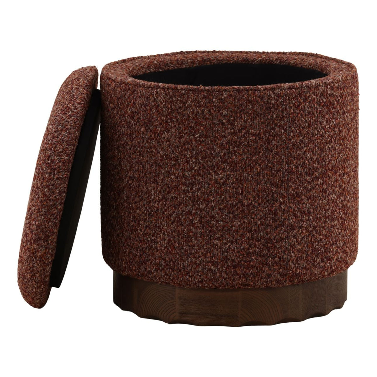 Signature Textured Chenille Fabric and Elm Wood Home Accent