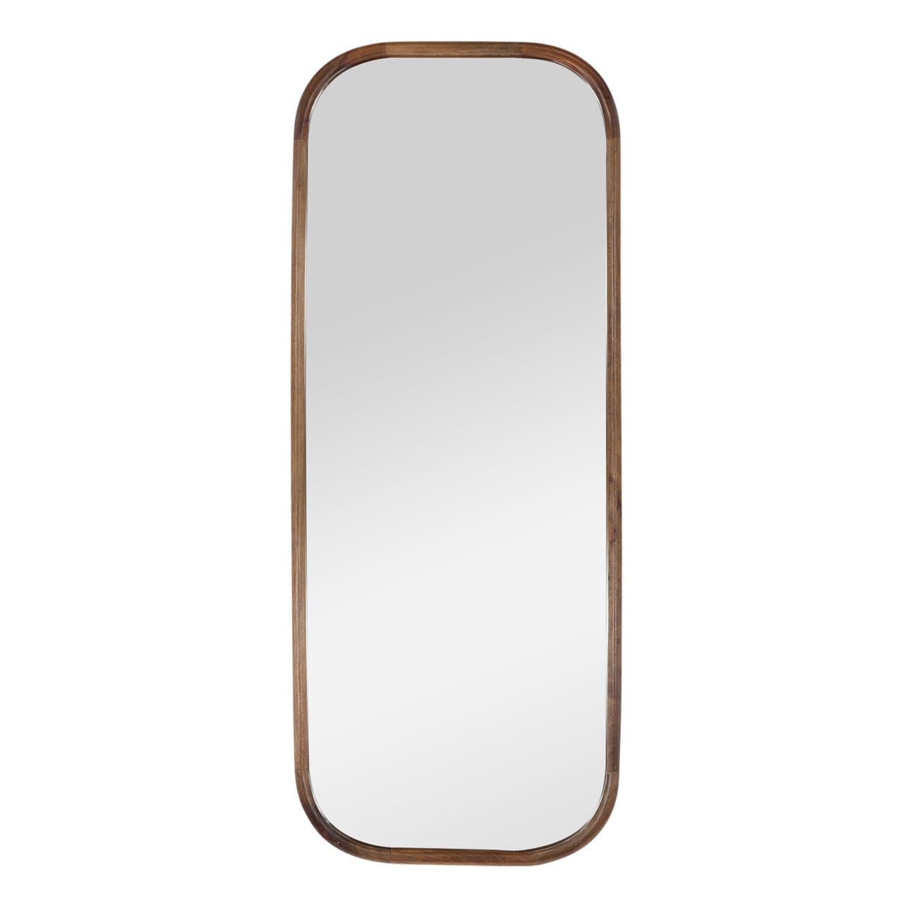 Medium Brown Mango Wood Frame Mirror 24 in Wide
