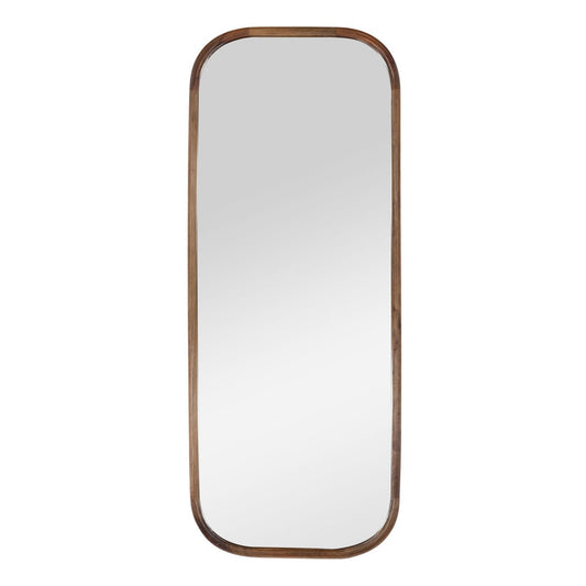Medium Brown Mango Wood Frame Mirror 24 in Wide