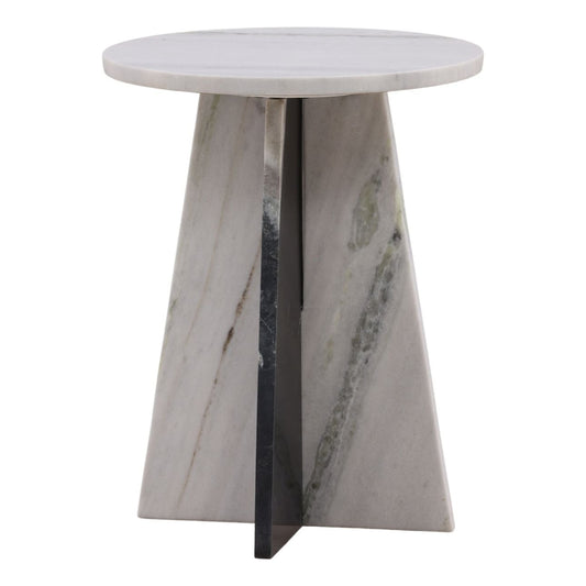 Black and White Panda Marble Table 16 in Wide